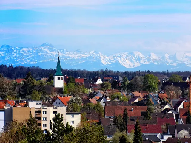 Paorama von Winterlingen gegen Säntis und Churfirsten